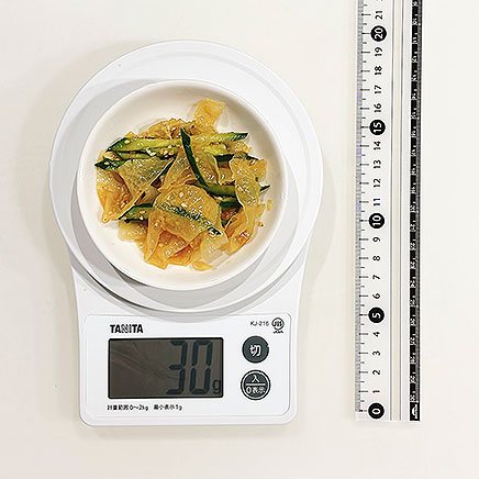 小皿1皿分の白きくらげの中華サラダ