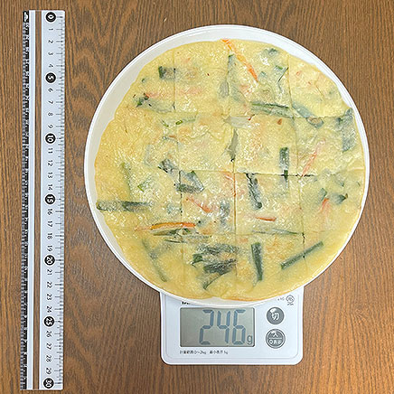 直径約18cm1枚分の米粉のチヂミ