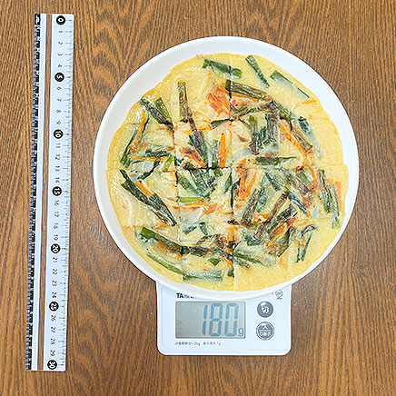 直径20cm1枚分の明太チーズチヂミ