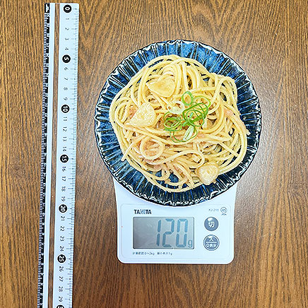 小皿1皿分の明太ペペロンチーノパスタ