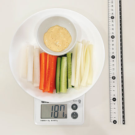 大皿1皿分の野菜スティック