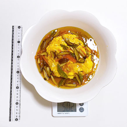 大皿1皿分の和風あんかけオムライス