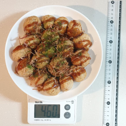 16個分のオートミールたこ焼き