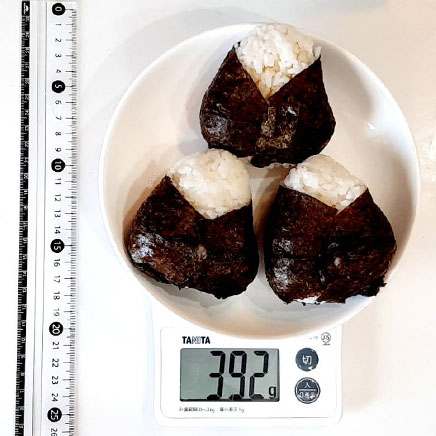 3個分のエビマヨおにぎり