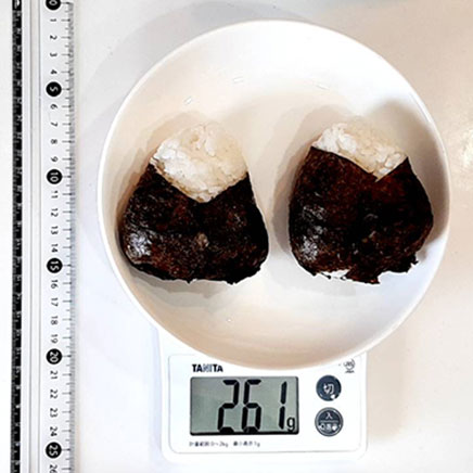 2個分のエビマヨおにぎり