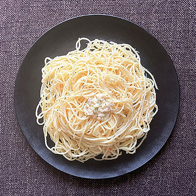 カニクリームパスタ