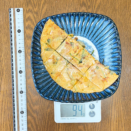 1/2枚分のキムチチーズチヂミ