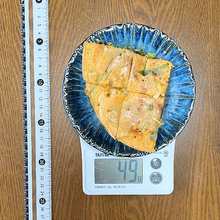 1/4枚分のキムチチーズチヂミ