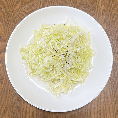 キャベツのオリーブオイルサラダ
