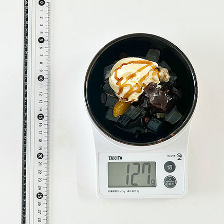 深皿（小）1皿分のクリームあんみつ