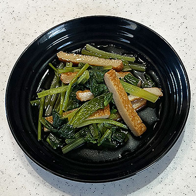 さつま揚げと小松菜の煮物