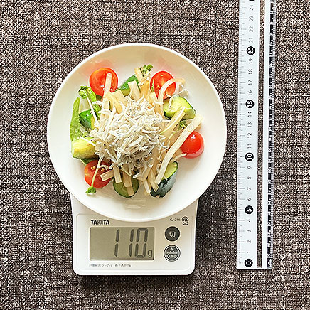 小皿1皿分のじゃこサラダ