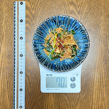 小皿1皿分のしらたき豚キムチ