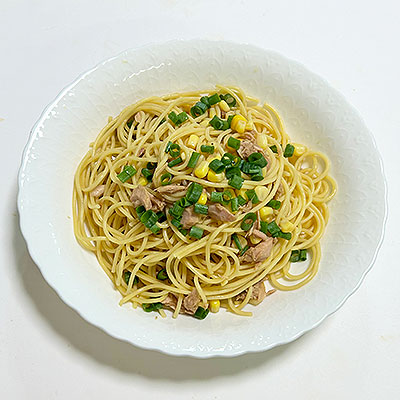 ツナとコーンの和風パスタ