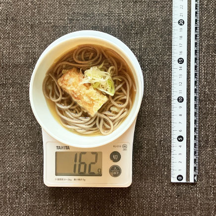 小椀1杯分のちくわ天そば