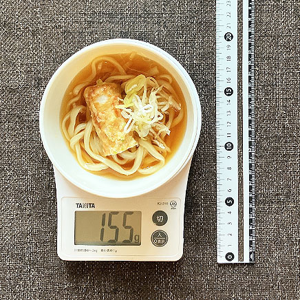 小椀1杯分のちくわ天うどん