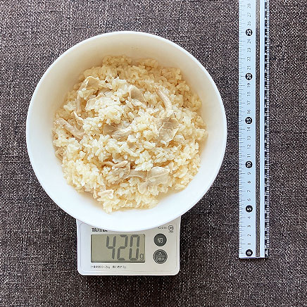 丼(大)1杯分のたもぎ茸の炊き込みご飯