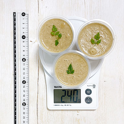 デザートカップ3個分のバナナムース