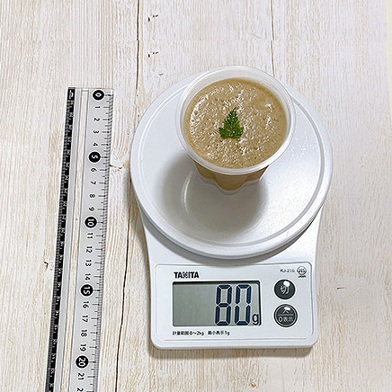 デザートカップ1個分のバナナムース