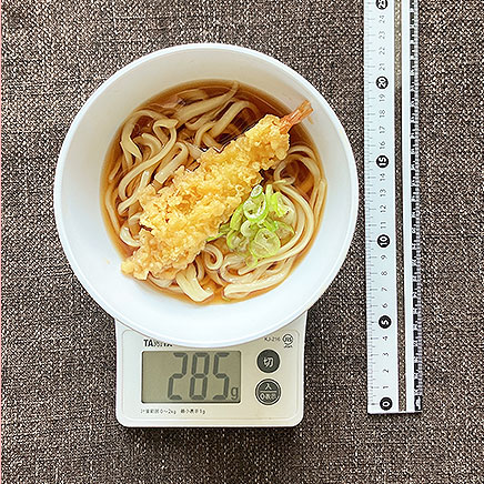 汁椀（中）1杯分の海老天うどん