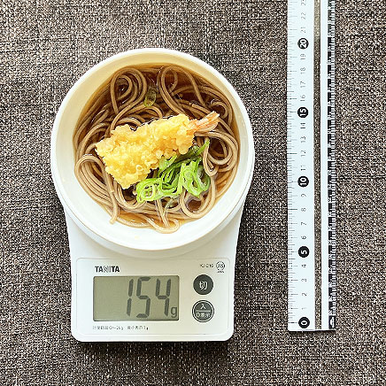 汁椀（小）1杯分の海老天そば