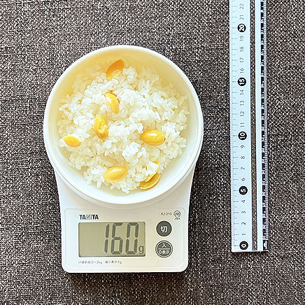 茶碗1膳分の銀杏の炊き込みご飯