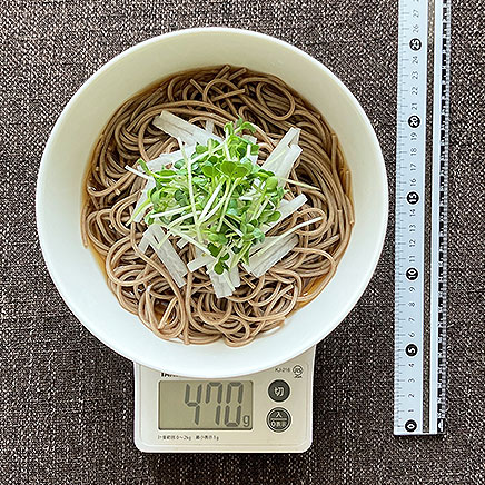 汁椀(大)1杯分の冷かけそば