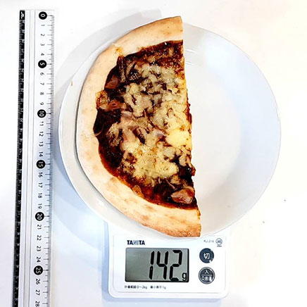 1/2枚分のカレーピザ