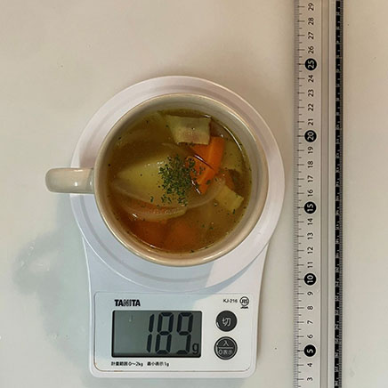 マグカップ1杯分のカレースープ