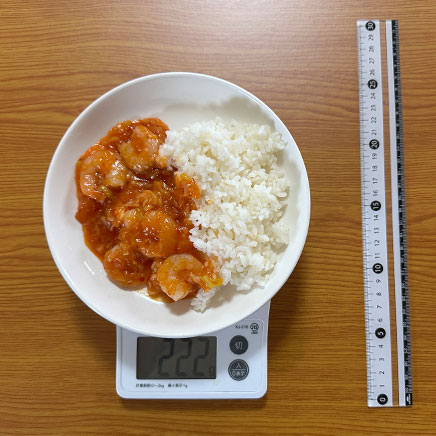 深皿(中)1皿分のエビチリ丼