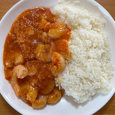 エビチリ丼