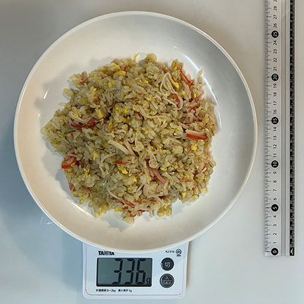 深皿(大)1皿分のカニカマチャーハン