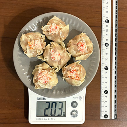 6個分のカニシュウマイ