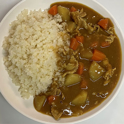 カリフラワーライスのカレー