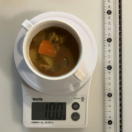 100gのカレークラムチャウダー