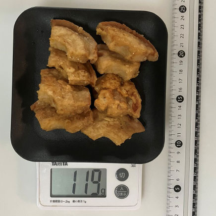 車麩2個分のお麩の唐揚げ