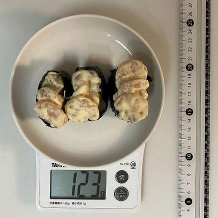 3貫分のエビマヨ軍艦