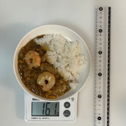 深皿（小）1皿分のえびカレー