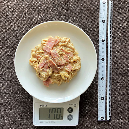 中皿1皿分のえのきカルボナーラ