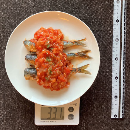 大皿１皿分のいわしソテー