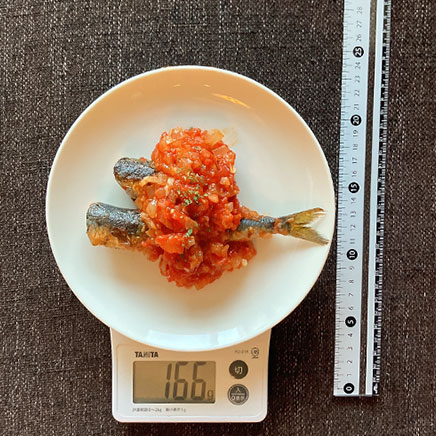 中皿1皿分のいわしソテー