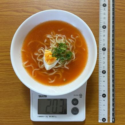 中鉢1杯分のキムチラーメン
