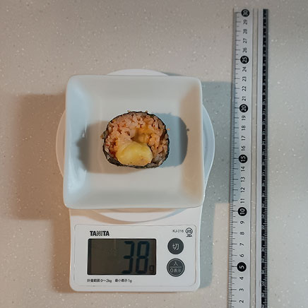 1/8本分のキムチチーズキンパ