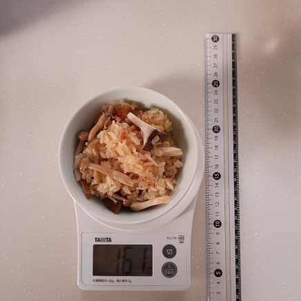 茶碗1杯分のきのこおこわ