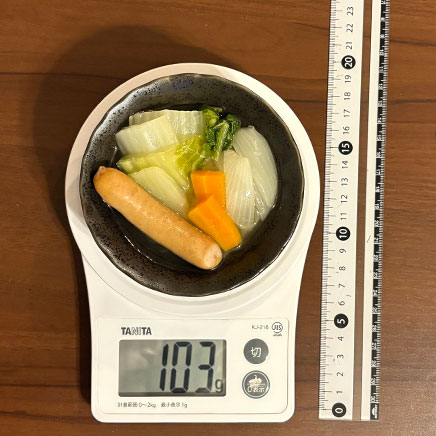 深皿(小)1皿分のウインナー鍋