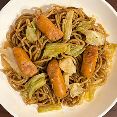 ウインナーの焼きそば