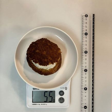 1個分のクッキーシュークリーム