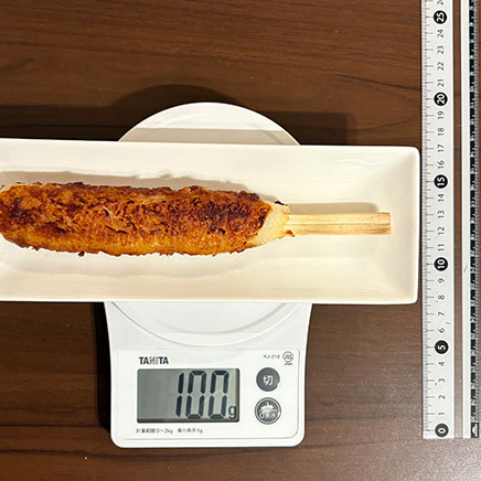 1本分のきりたんぽの味噌焼き