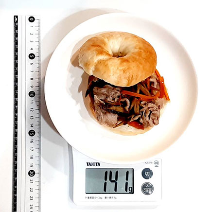 1個分のきんぴらベーグル