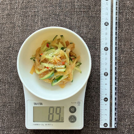 小鉢1杯分のくらげときゅうりの中華サラダ